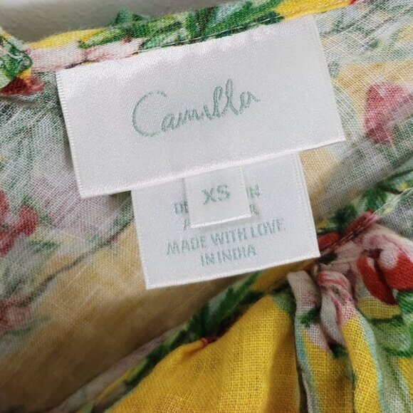 Camilla Love Birds Frill Dress XS b87 - Picture 11 of 11